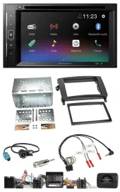 Pioneer Bluetooth Lenkrad USB 2DIN DAB DVD Autoradio für Mercedes Vito Viano W63