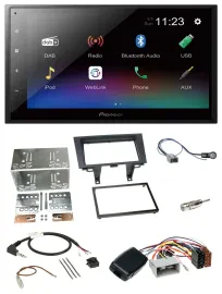 Pioneer USB Bluetooth DAB 2DIN Lenkrad Autoradio für Honda CRV 2006-2012