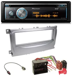 Автомагнитола Pioneer MP3 DAB USB CD Bluetooth для Ford S-Max/Mondeo 2007–2014 серебристая