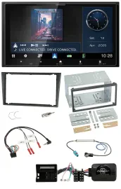 Kenwood Bluetooth 2DIN USB DAB Lenkrad Autoradio für Opel Tigra Corsa C Meriva g
