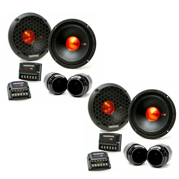 (2-Pairs) Memphis MJP6C 500W 6.5" Component Car Speakers