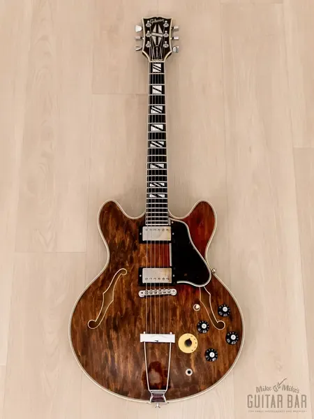 Полуакустическая электрогитара Gibson ES-355 TDW Walnut Custom Ordered Super 400 Inlay USA 1978 w/Case & Hangtags