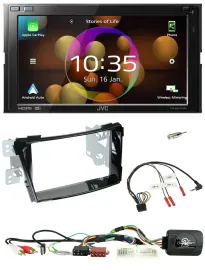 JVC DAB Lenkrad 2DIN Bluetooth USB Autoradio für Hyundai i40 11-19 USB AUX Klavi