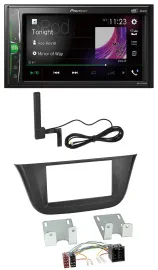 Pioneer MP3 DAB AUX 2DIN Bluetooth Autoradio für Iveco Daily (ab 2014)