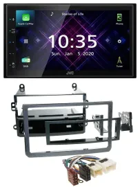 Автомагнитола для Nissan 350Z 2005–2009 JVC 2DIN, DAB, Bluetooth, USB, MP3