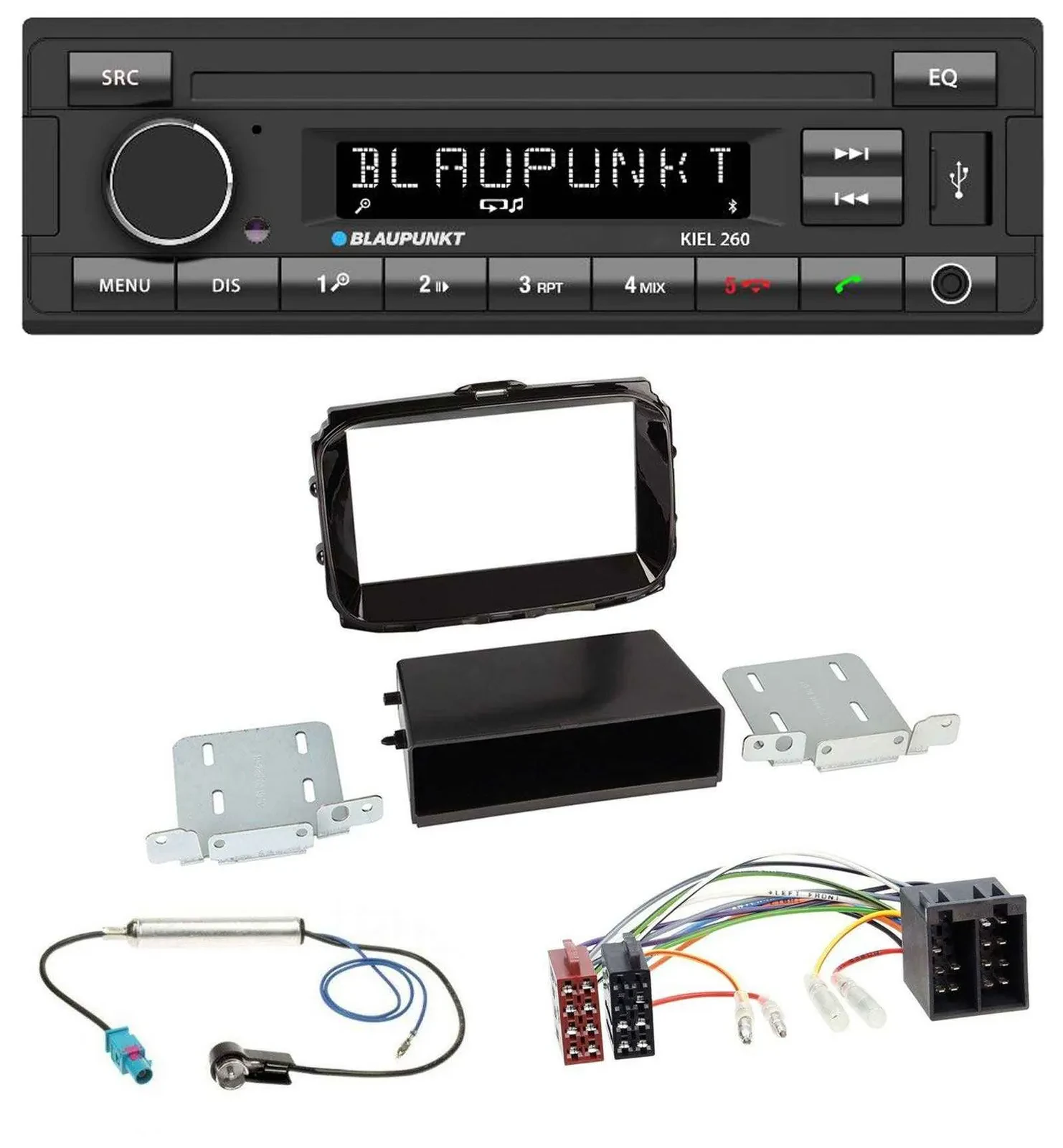 Автомагнитола для Alfa Giulietta (с 2013) Blaupunkt DAB, Bluetooth, USB, MP3, ISO