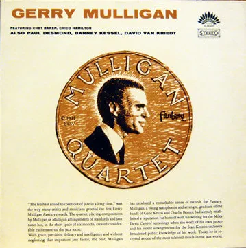 GERRY MULLIGAN - The Gerry Mulligan Quartet - The Paul Desmond Quartet (LP , Used)