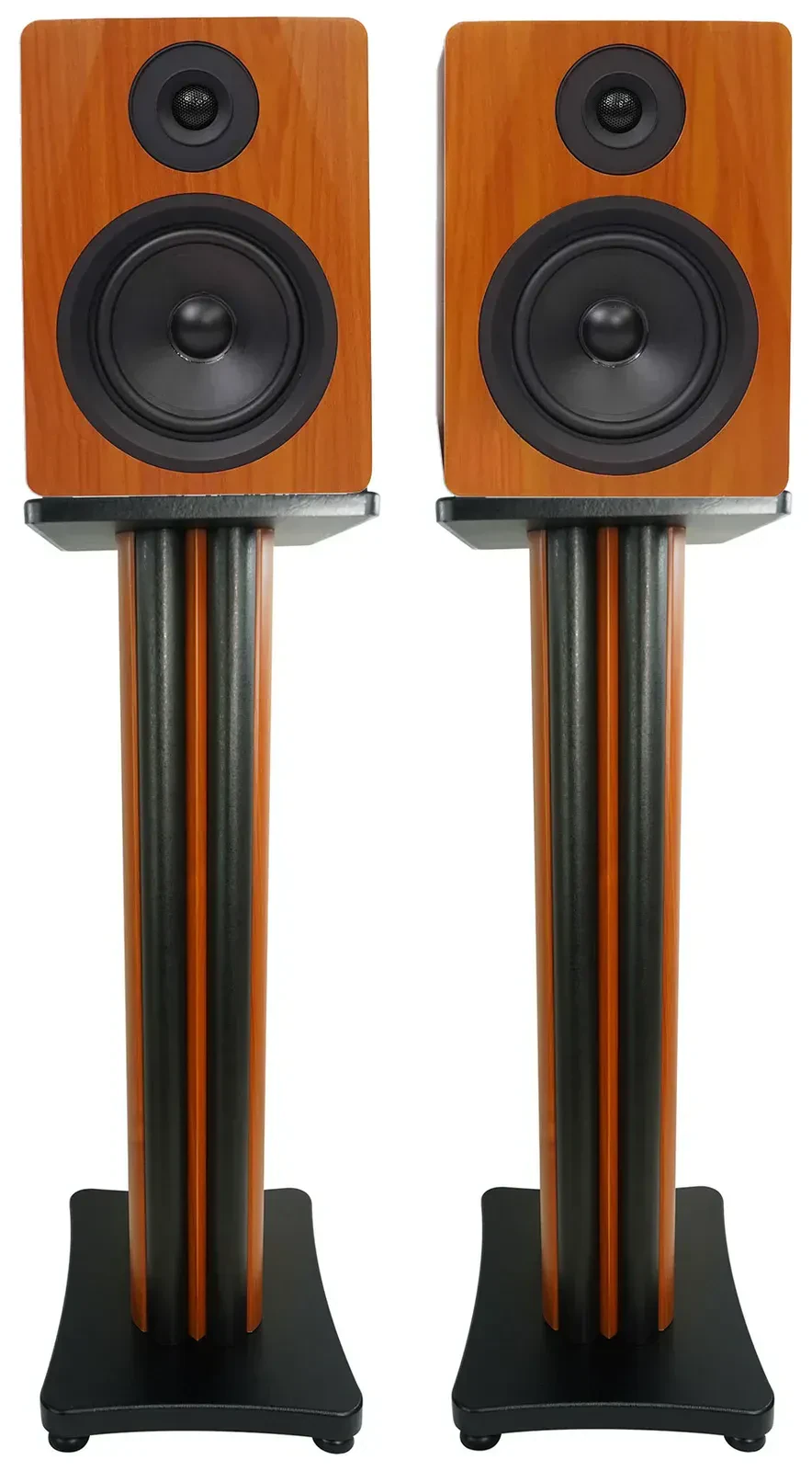 Активный студийный монитор Rockville APM6C Wood со стойкой (пара)