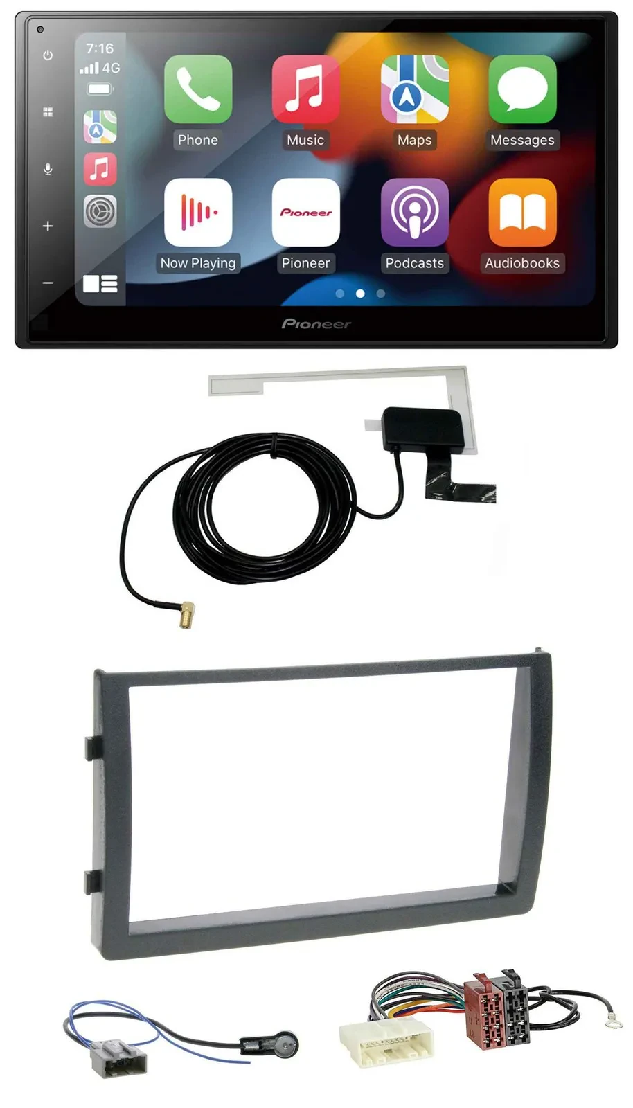 Pioneer MP3 USB Bluetooth DAB 2DIN Autoradio für Nissan Altima L31 2005-2006