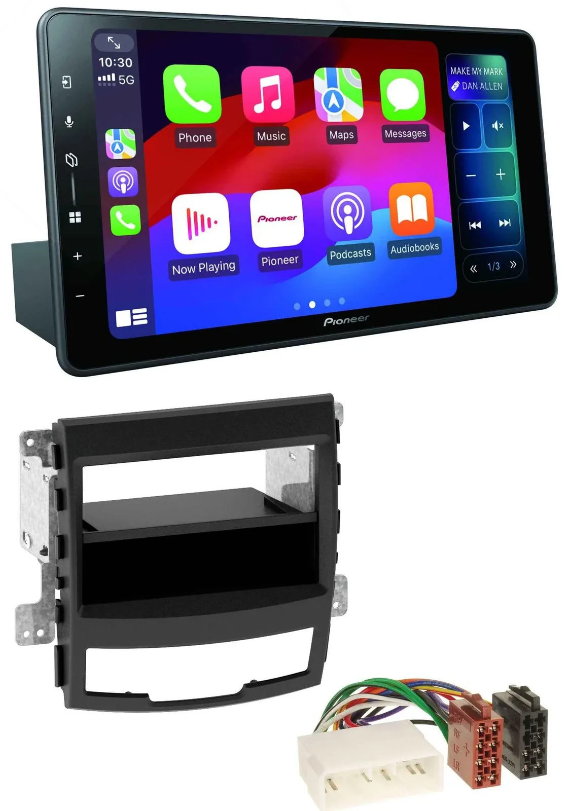 Pioneer Bluetooth DAB MP3 USB Autoradio für SsangYong Korando CK 2010-2013