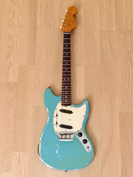 Электрогитара Fender Duo Sonic II Offset SS Daphne Blue w/case USA 1966