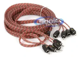 NEW! Stinger SI4417 17 ft 4-Channel 4000 Series RCA Audio Interconnect Cable