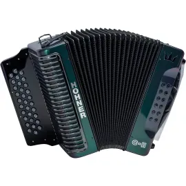 Б/У Аккордеон Hohner Corona C-II диатонический, G/C/F, белый радужный