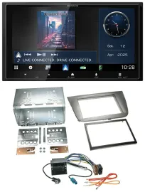 Kenwood Bluetooth 2DIN USB DAB MP3 Autoradio für Seat Altea Altea XL Toledo anth