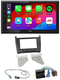 JVC Bluetooth USB MP3 2DIN DAB Autoradio für VW Polo (ab 14) schwarz