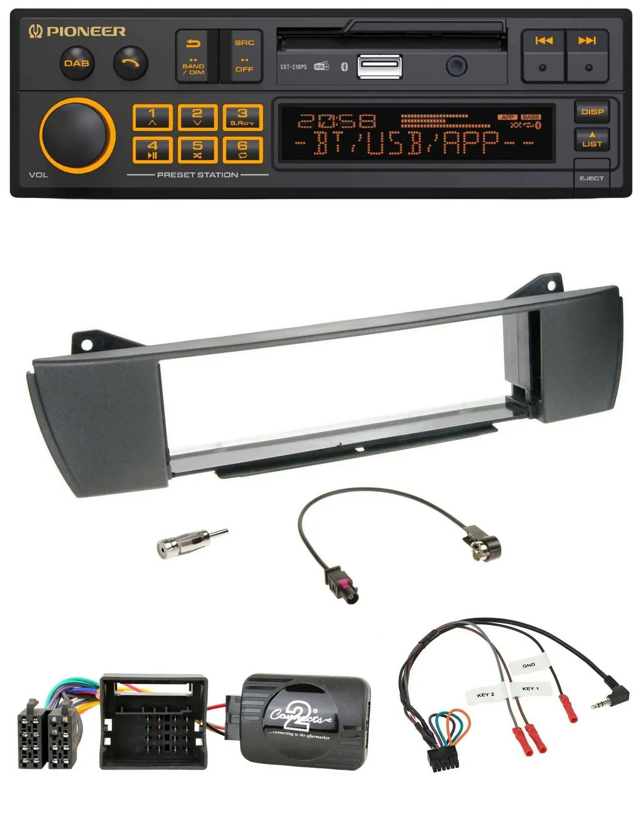 Pioneer DAB Lenkrad USB Bluetooth Autoradio für BMW Z4 E85 2003-2008