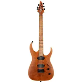 Электрогитара Jackson USA Signature Misha Mansoor Juggernaut HT6FM Amber Tiger Eye