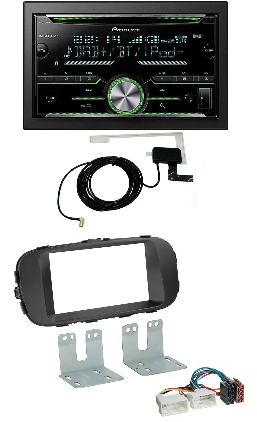 Автомагнитола для Kia Soul Pioneer 2DIN CD/USB/MP3, Bluetooth, DAB, черная