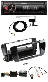 Автомагнитола Pioneer 1-DIN MP3 DAB USB для Seat Ibiza, черный глянец