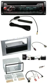 Pioneer USB DAB Lenkrad Bluetooth CD Autoradio für Ford Kuga 2008-2012 silber