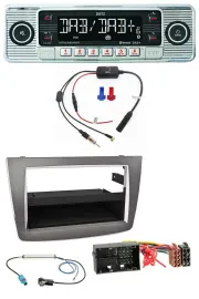 Dietz DAB USB MP3 Bluetooth Autoradio für Alfa Romeo Mito ab 14 955 silber