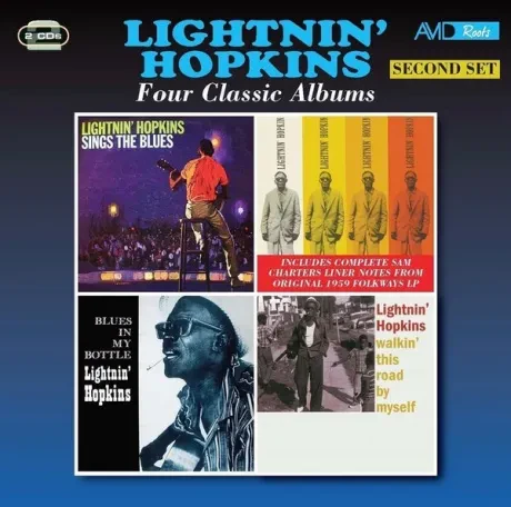 LIGHTNIN' HOPKINS - Sings The Blues/ Lightnin' Hopkins/ Blues In My Bottle/ Walkin' This Road By Myself (2CD)