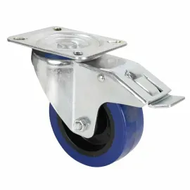 LD Systems AH-372191 Swivel Castor 100mm with Blue Wheel and Brake