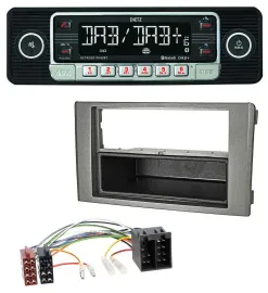 Dietz USB DAB MP3 Bluetooth Autoradio für Iveco Daily (06-14) dunkelgrau