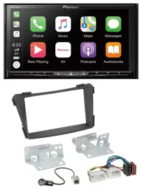 Pioneer 2DIN MP3 USB DAB DVD Bluetooth Autoradio für Hyundai i40 VF ab 2011 schw