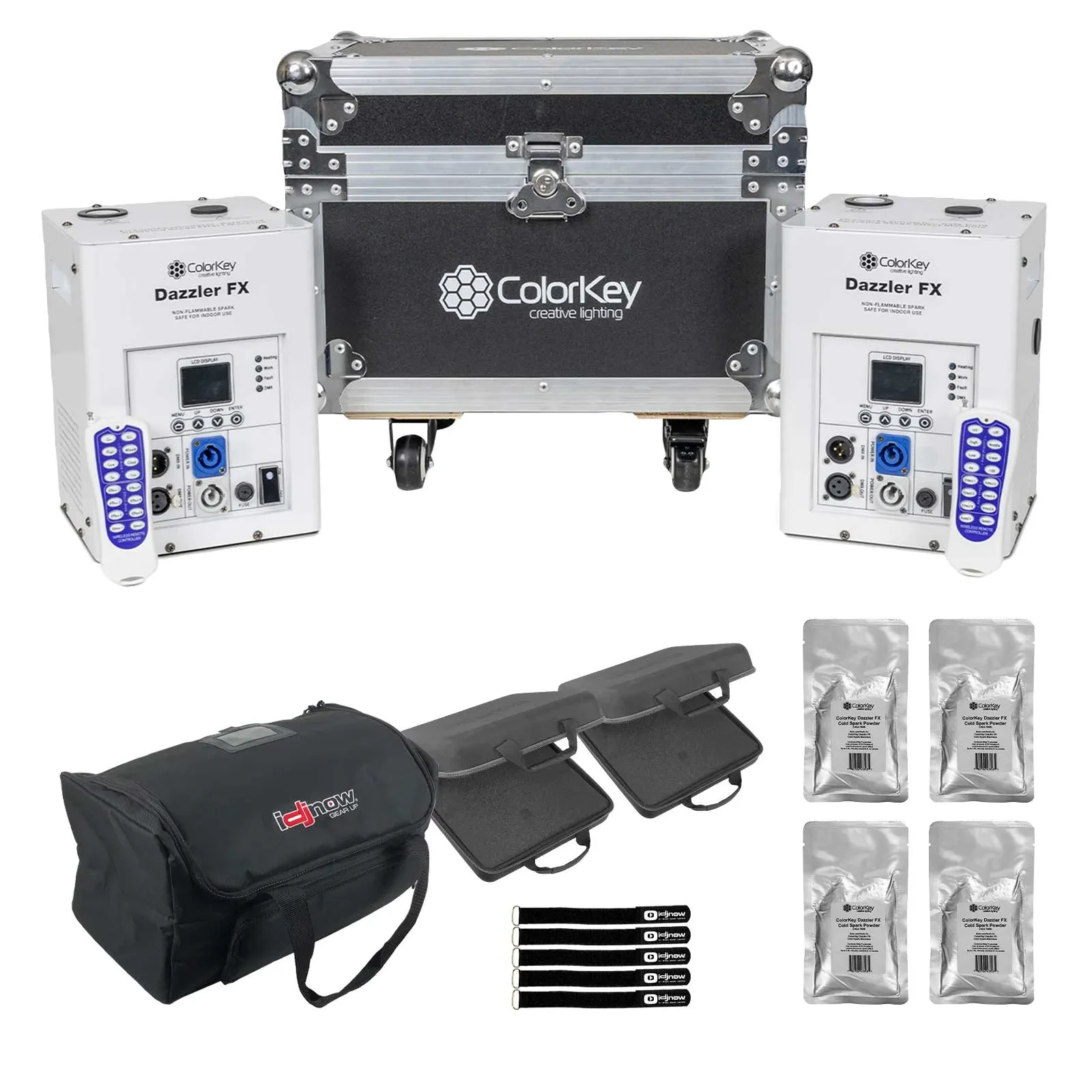 ColorKey CKU-7713 Dazzler FX MKII White 2-Pack Bundle with Bag