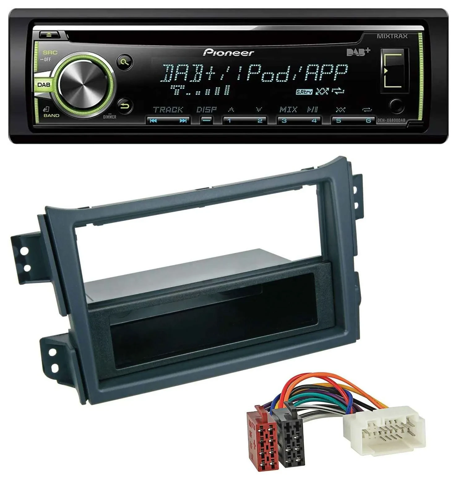 Автомагнитола Pioneer DAB USB MP3 AUX CD для Opel Agila B (2008–2014), Suzuki Splash