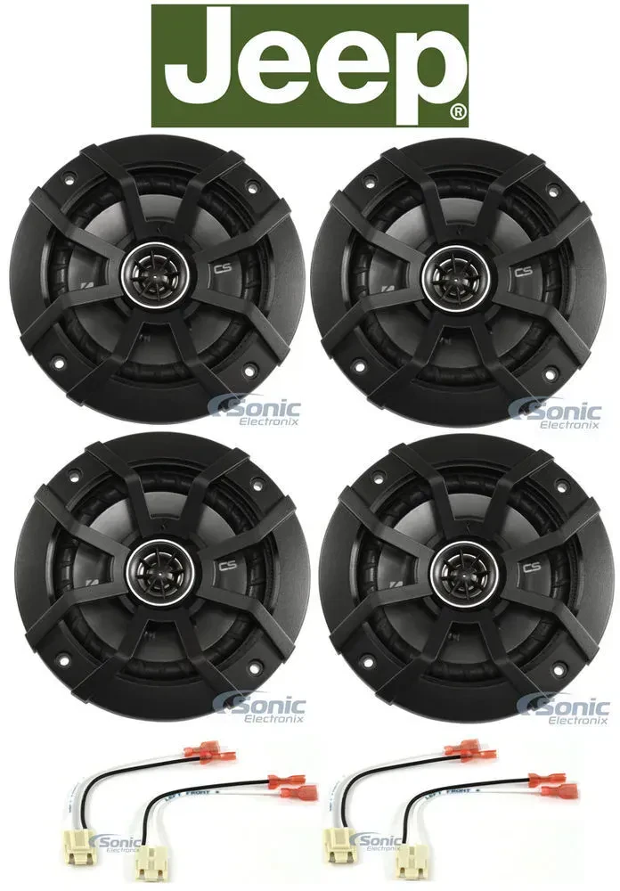 Динамики для автомобиля Kicker 43CSC54 MET-721002 для дверей и боковых панелей Jeep Cherokee 1988–1996 (набор)