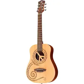 Акустичиеская гитара Luna Guitars Safari 3/4 Size Travel Guitar w/Peace Design Mahogany with Satin