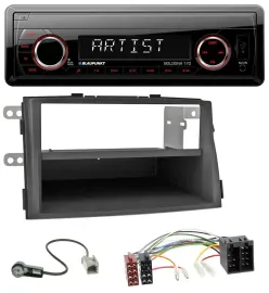 Blaupunkt SD USB 1DIN MP3 AUX Autoradio für Kia Sorento II (XM, 2009-2012)