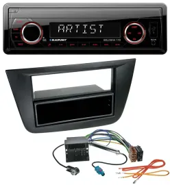 Blaupunkt SD USB 1DIN MP3 AUX Autoradio für Seat Toledo Altea ab 05 schwarz