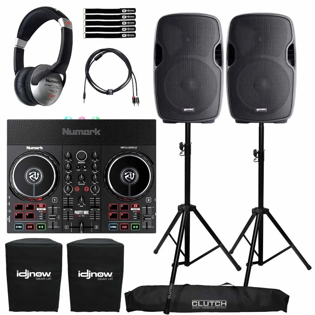 DJ-контроллер Numark Party Mix Live для Serato DJ LE (набор) с 15" PA акустикой