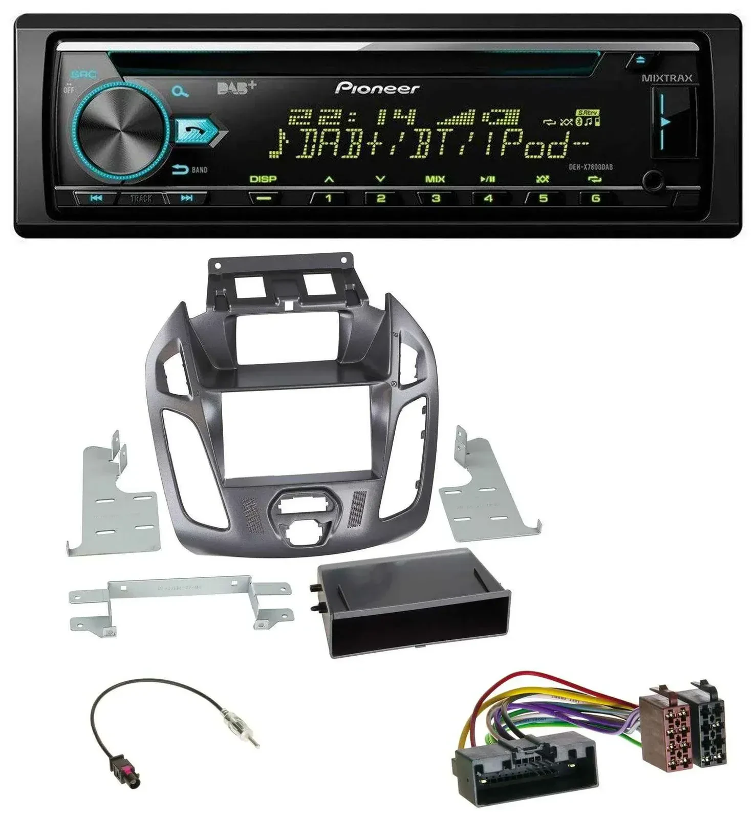 Pioneer DAB MP3 CD USB Bluetooth Autoradio für Ford Transit Connect 12-18 Displa