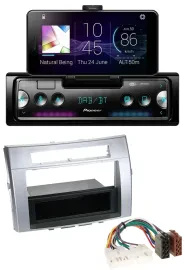 Автомагнитола Pioneer USB MP3 Bluetooth DAB для Toyota Corolla Verso 2004–2009, серебристая