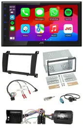 JVC Bluetooth 2DIN Lenkrad DAB USB Autoradio für Mercedes SLK R171 2004-2008