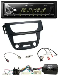 Автомагнитола Pioneer Bluetooth USB DAB для Renault Megane/Fluence 2012–2014 с поддержкой кнопок на руле