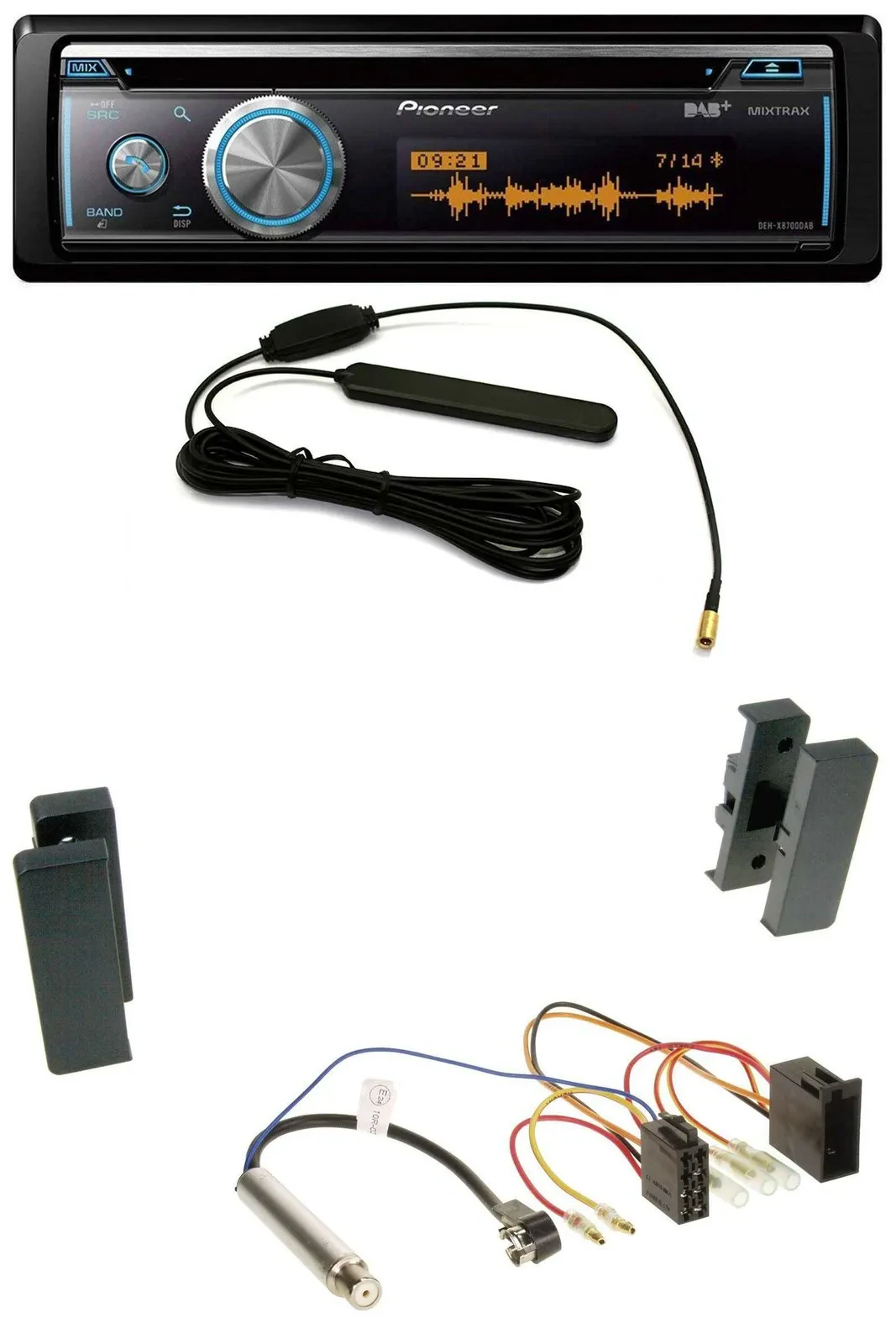 Автомагнитола Pioneer CD/USB/Bluetooth/DAB, MP3 для Seat Leon/Toledo (1998–2006)