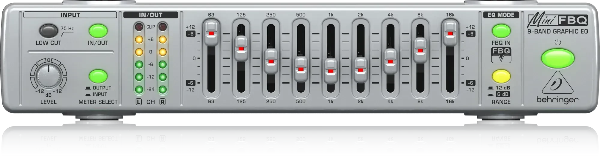 Студийный графический эквалайзер Behringer FBQ800 V2 Mini FBQ