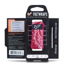 Gruv Gear FW1-BNR-MD FretWraps String Muter 1-Pack, Red Banana Medium
