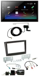 Pioneer DAB Lenkrad Bluetooth 2DIN USB Autoradio für Fiat Doblo ISO Can-Bus ab 1