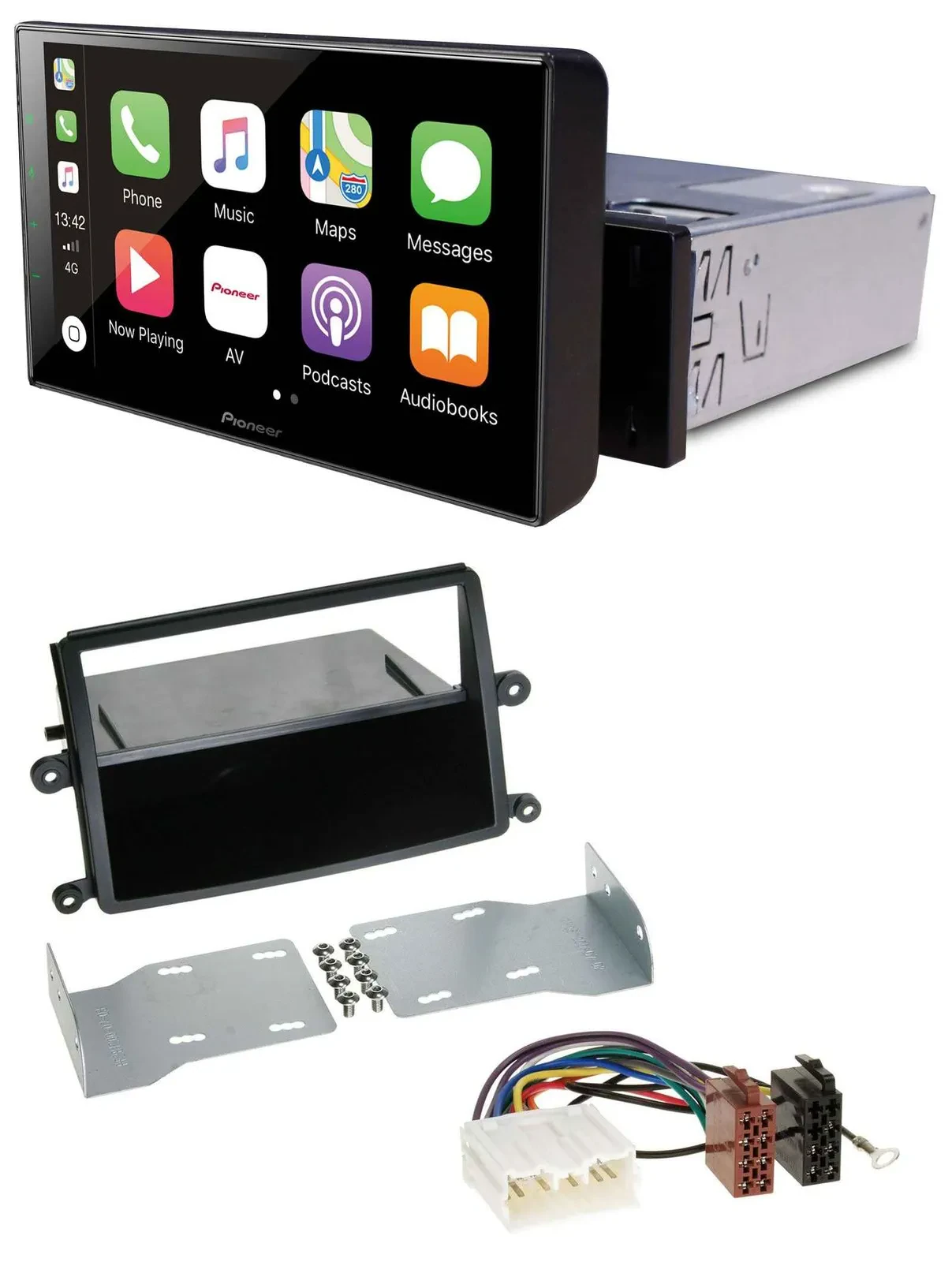 Pioneer Bluetooth MP3 DAB USB Autoradio für Mitsubishi L200 (KAOT, ab 2006)