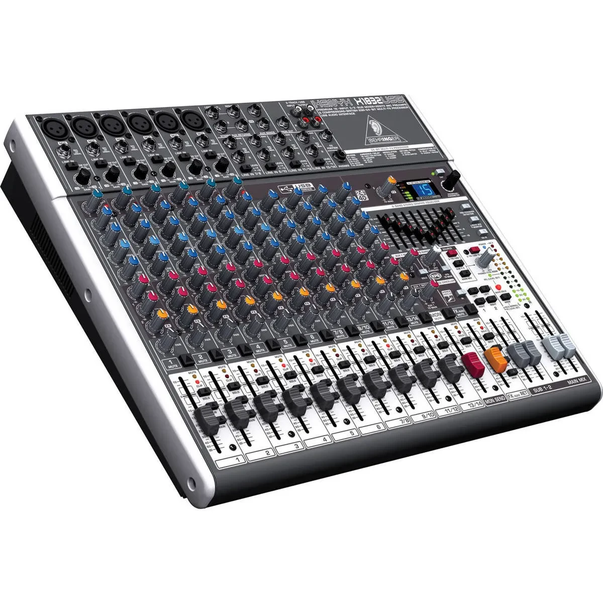 Behringer XENYX X1832USB Premium 18-Input 3/2-Bus Mixer with XENYX Mic Preamps a