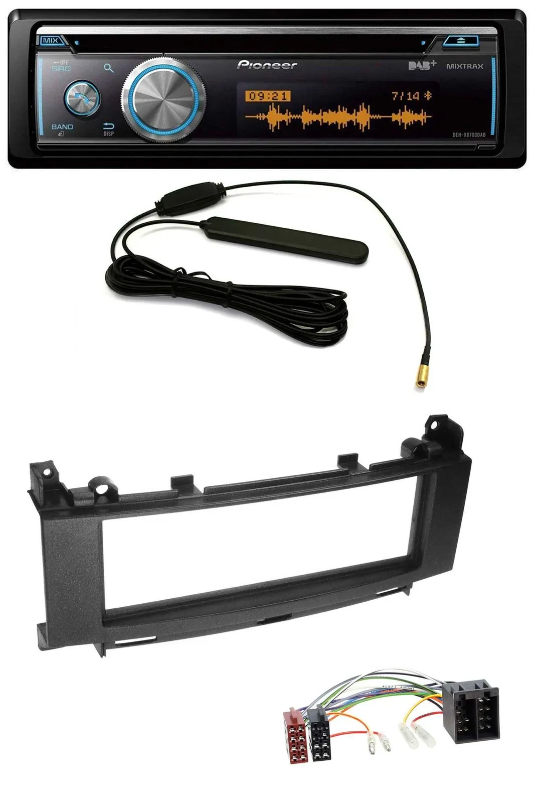 Автомагнитола для Mercedes B-Class W245/A-Class W Pioneer CD, USB, Bluetooth, DAB, MP3