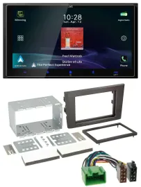 JVC USB Bluetooth 2DIN DAB MP3 Autoradio für Volvo XC 90 07-14 16 Pin