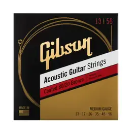 Струны для акустической гитары Gibson Coated 80/20 Bronze Acoustic Saiten 13-56