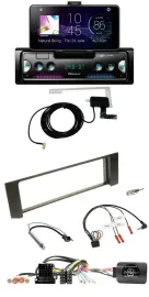 Автомагнитола Pioneer DAB, Bluetooth, USB для Audi A4 (2000–2009), ISO Fakra, с поддержкой кнопок на руле